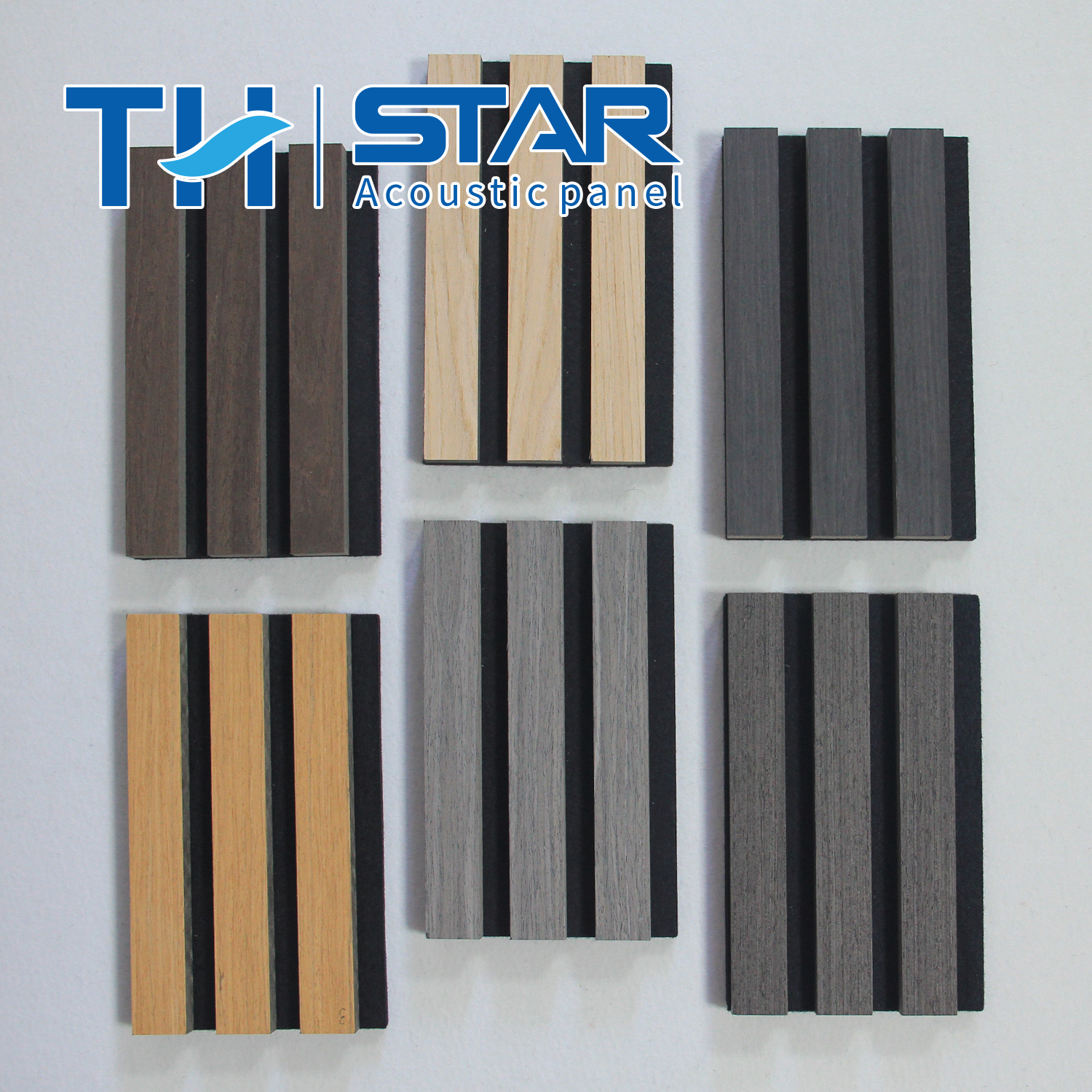 MDF Veneer Oak Wooden Slat SoundProof Wall Panel China Th Star